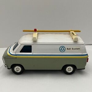 Vintage 1978 Bell System bank Van Metal Toy Car Collectible Telecom